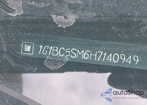 2017 Chevrolet Cruze Ls Auto z USA, uszkodzony, nr VIN 1G1BC5SM6H7140949